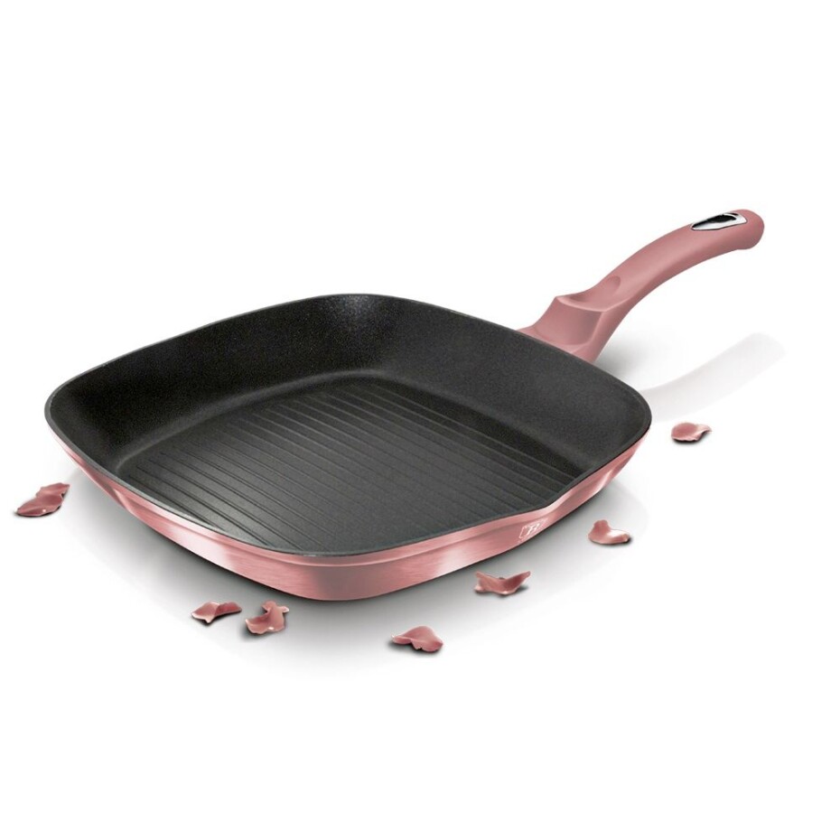 BERLINGERHAUS Pánev grilovací s titanovým povrchem 28 cm I-Rose Edition  BH-6027 - main (5)