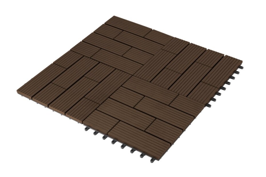 G21 WPC dlaždice G21 Samoa Indický teak 2,3 x 30 x 30 cm G21-6391001 - main (3)