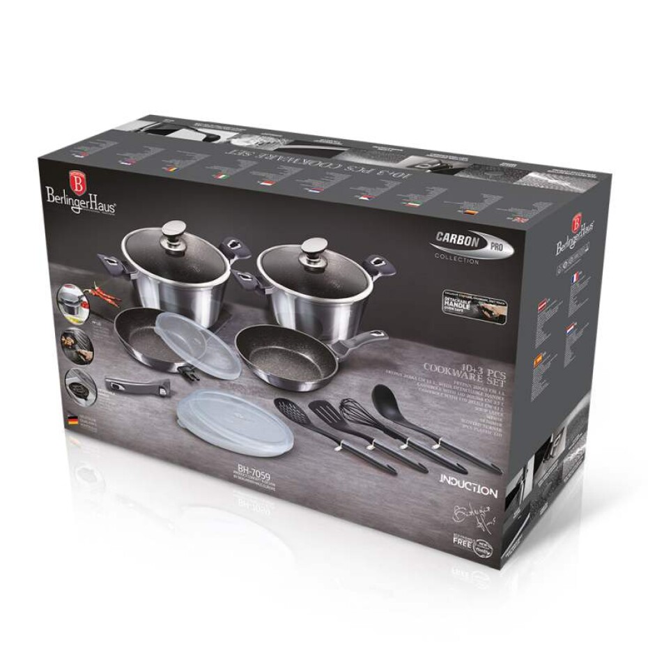 BERLINGERHAUS Sada nádobí s mramorovým povrchem 13 ks Carbon PRO Line BH-7059 - main (7)