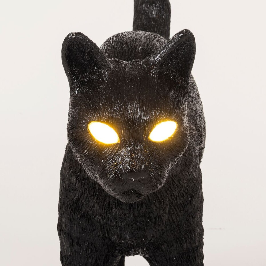 Stolní lampa JOBBY THE CAT 52 cm, LED, černá, Seletti - main (4)
