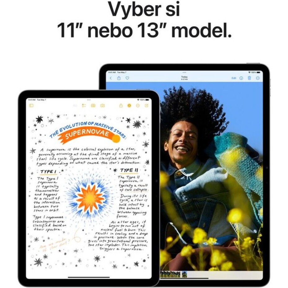 Apple iPad Air 13" 256GB Wi-Fi vesmírně šedý (2024) - main (4)