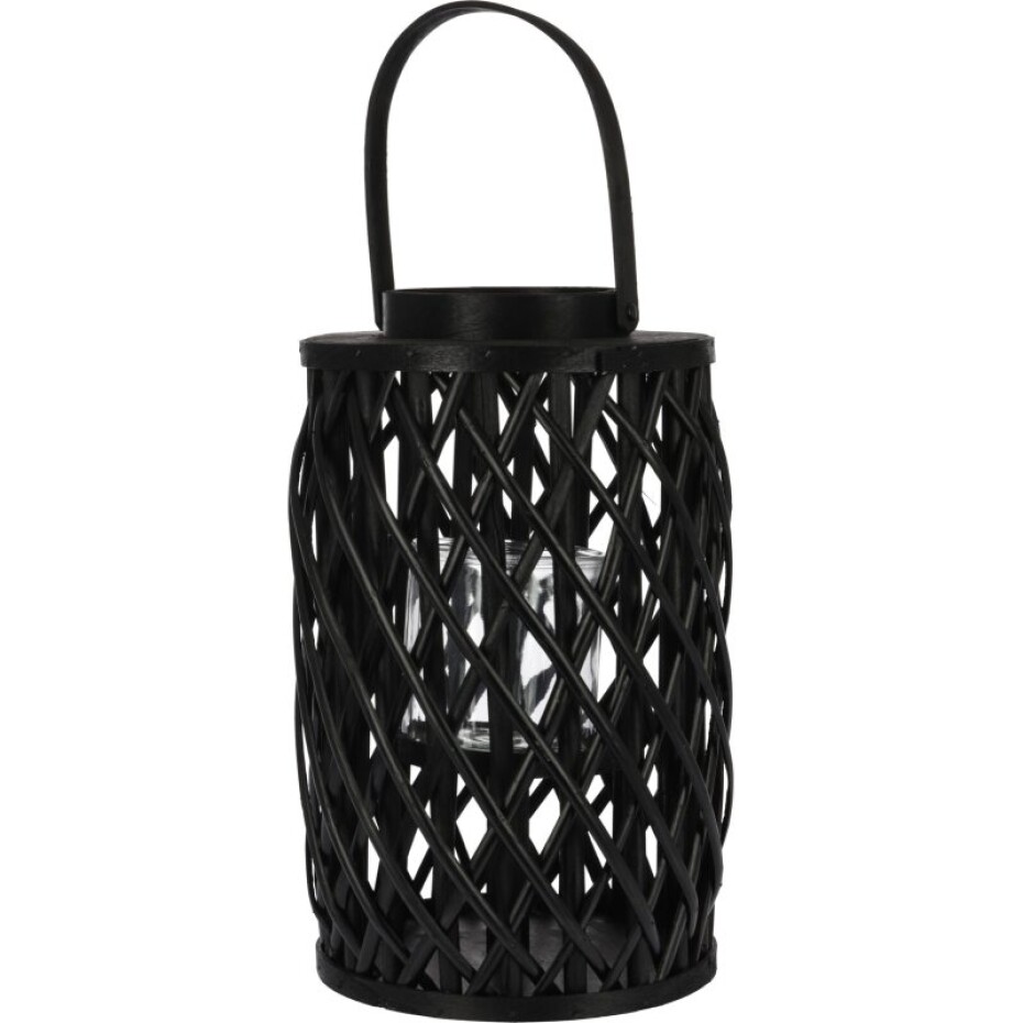 PROGARDEN Lucerna na svíčku 40 cm černá vrba KO-438900090 - main (0)