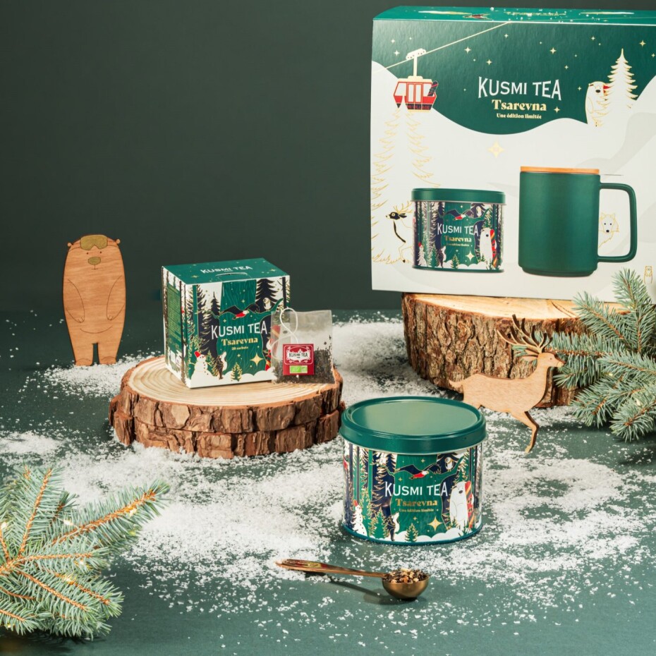 Černý čaj TSAREVNA 2024, 120 g plechovka + hrnek, Kusmi Tea - main (2)