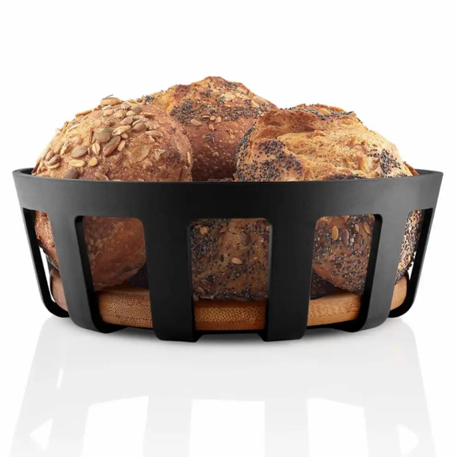 Košík na pečivo NORDIC KITCHEN 22 x 7 cm, černá, plast / bambus, Eva Solo - main (2)