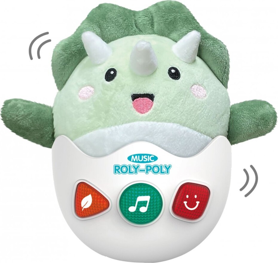 Roly-poly plyšový dino s efekty 20cm - main (0)