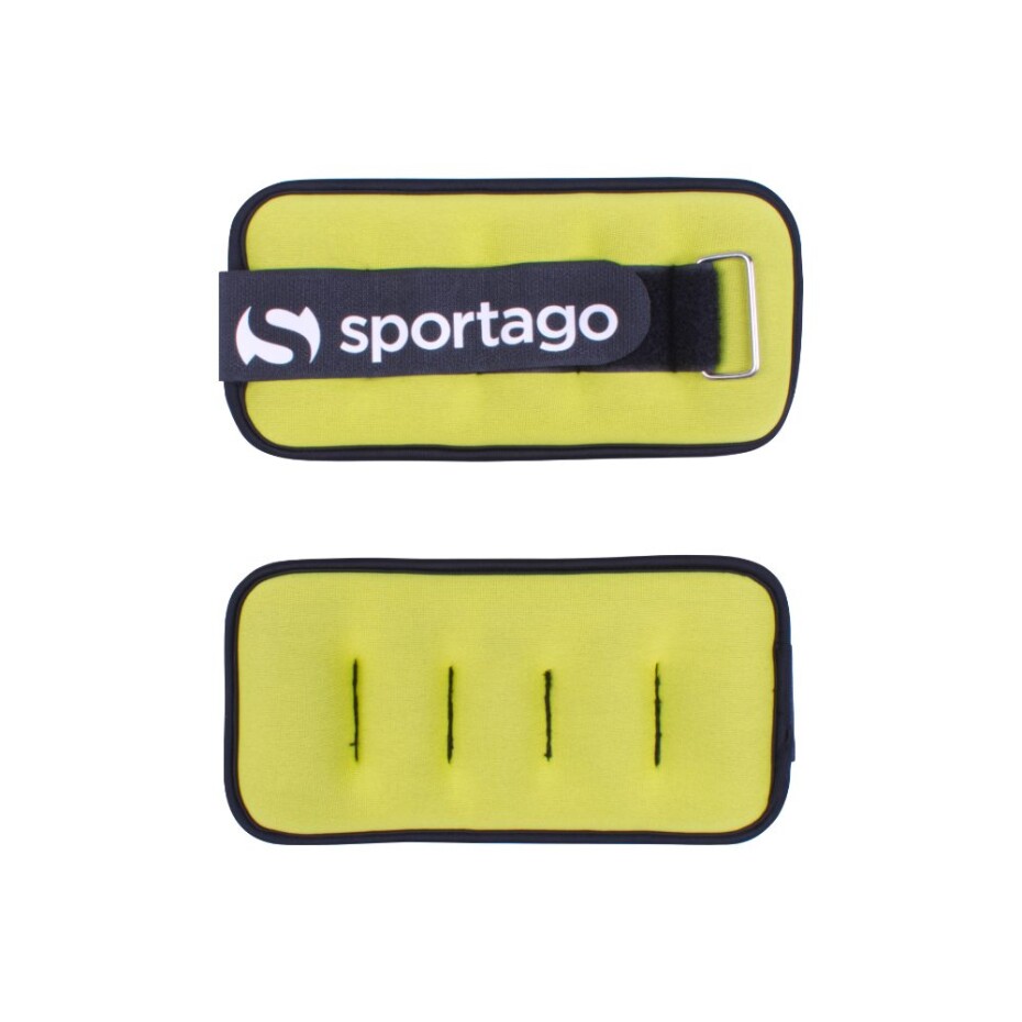 Sportago neoprénová zátěž na zápěstí/kotník 2 x 0,5 kg - zelená - main (3)