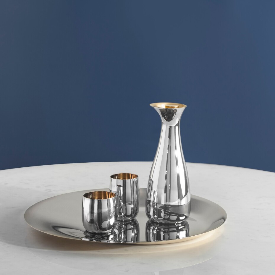 Dekorativní podnos NORMAN FOSTER 46 cm, stříbrná / zlatá, nerezová ocel, Stelton - main (2)