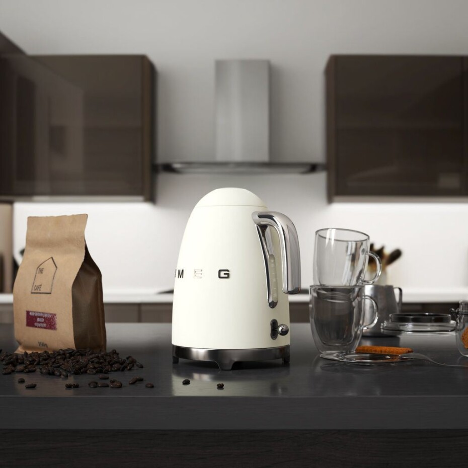 Rychlovarná konvice KLF03WHMEU 1,7 l, matná bílá, SMEG - main (1)