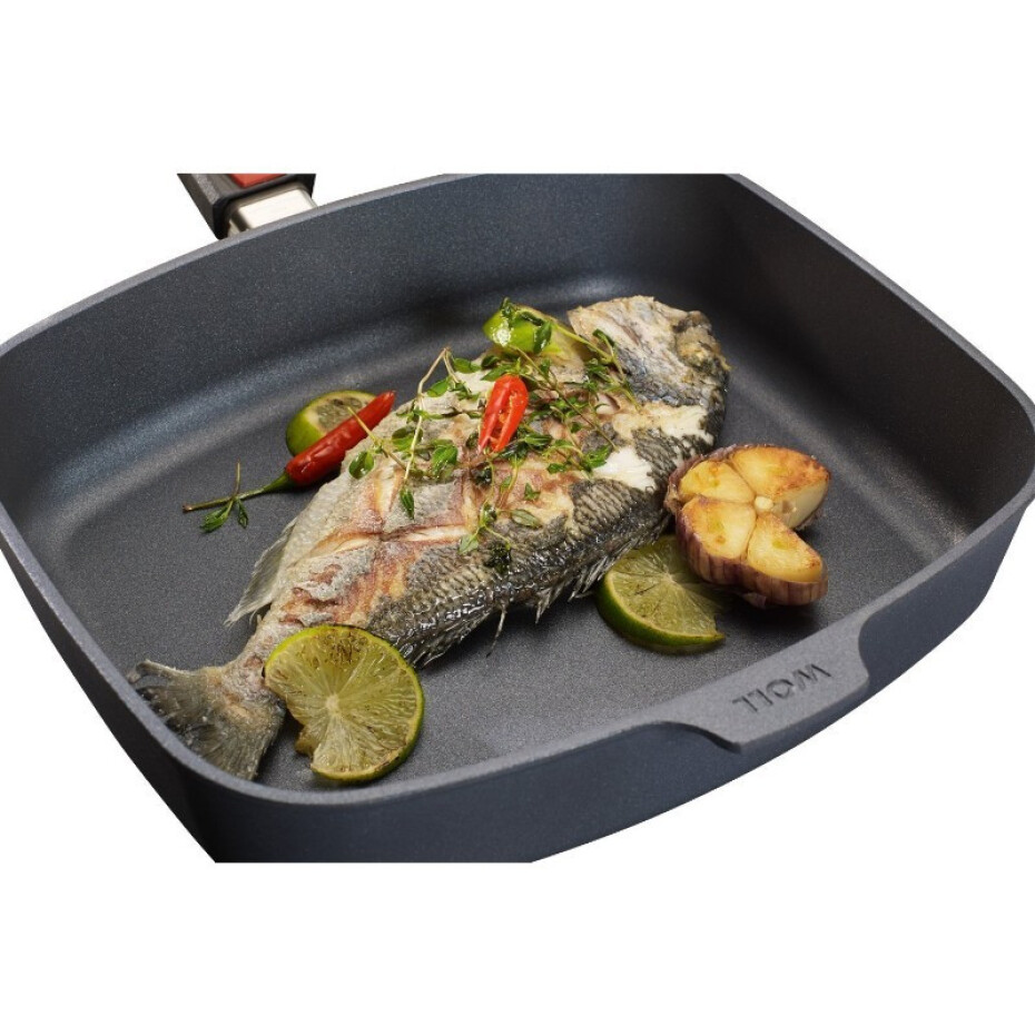 Pánev DIAMOND LITE 30 x 26 cm, na indukci, s odnímatelnou rukojetí, titan, WOLL - main (5)