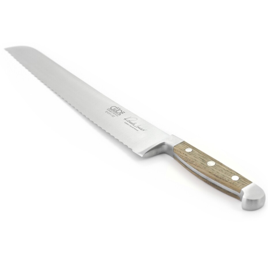 Güde Solingen Nůž na chleba ALPHA OAK 32 cm, hnědá, Güde - main (8)