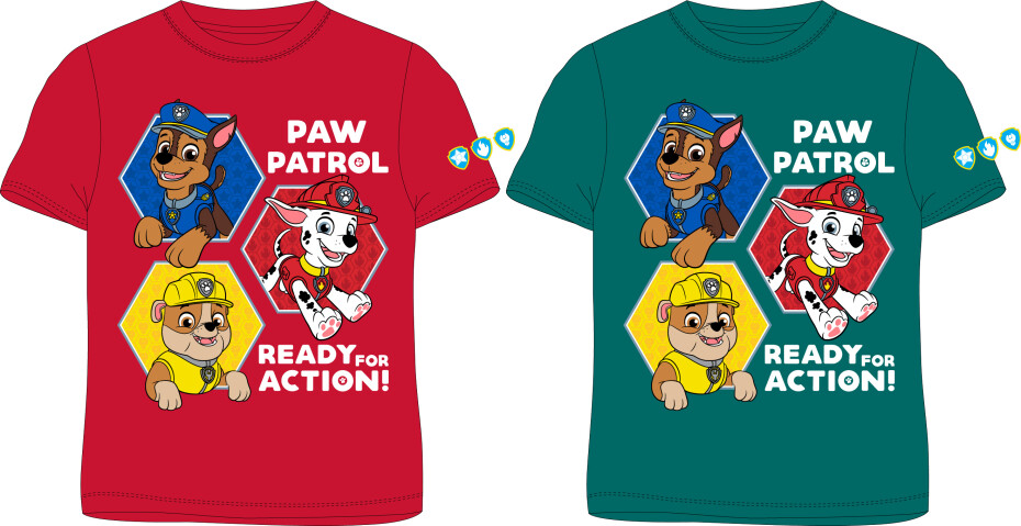 Paw Patrol - Tlapková patrola -Licence Chlapecké tričko - Paw Patrol 52022250, červená Barva: Červená, Velikost: 98 - main (0)