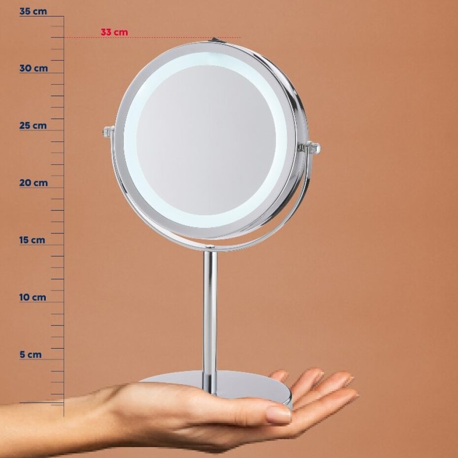 KELA Stojací zrcadlo Tio kov pochromovaný 33,0cm 13,0cm KL-20673 - main (1)