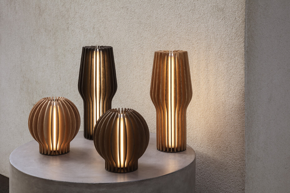 EVA SOLO Zářívá kulatá LED lampa 15cm hnědá - main (3)