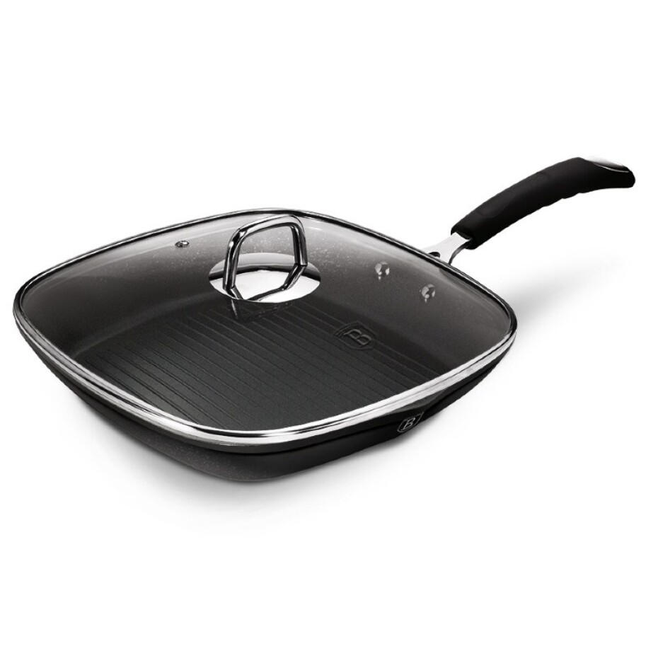 BERLINGERHAUS Pánev grilovací s poklicí 28 cm Black Professional Line BH-6130 - main (0)
