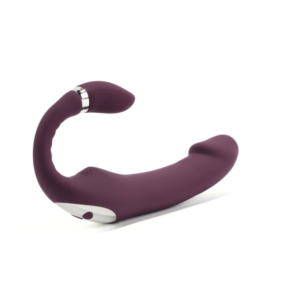 Tracy's Dog C Shape Double-Ended Dildo Vibrator Purple - main (3)