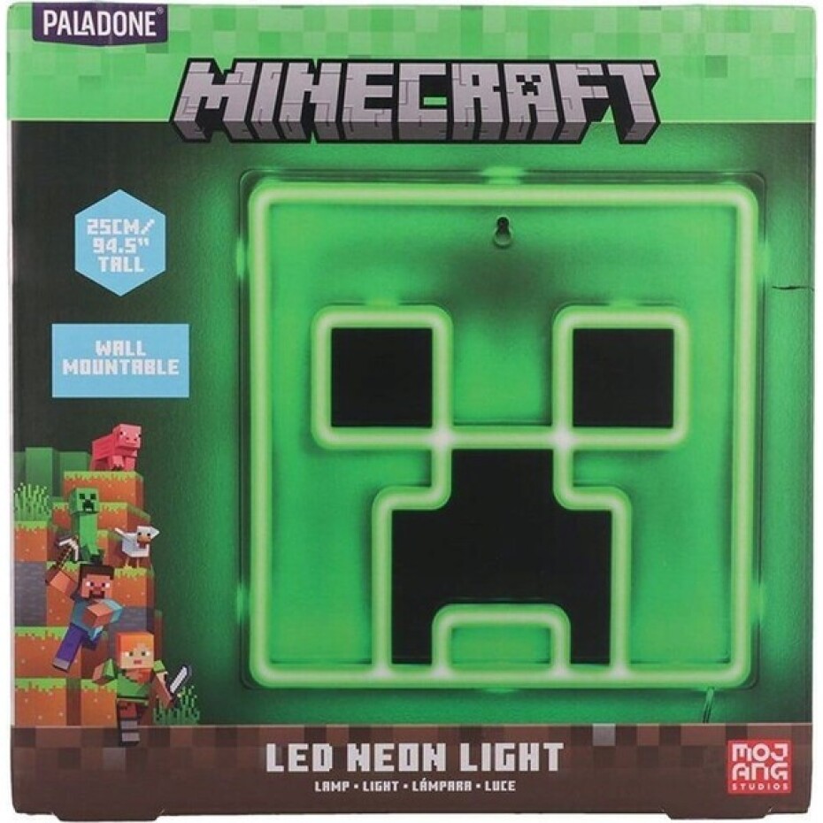 Lampička Minecraft - Creeper Neon - main (4)