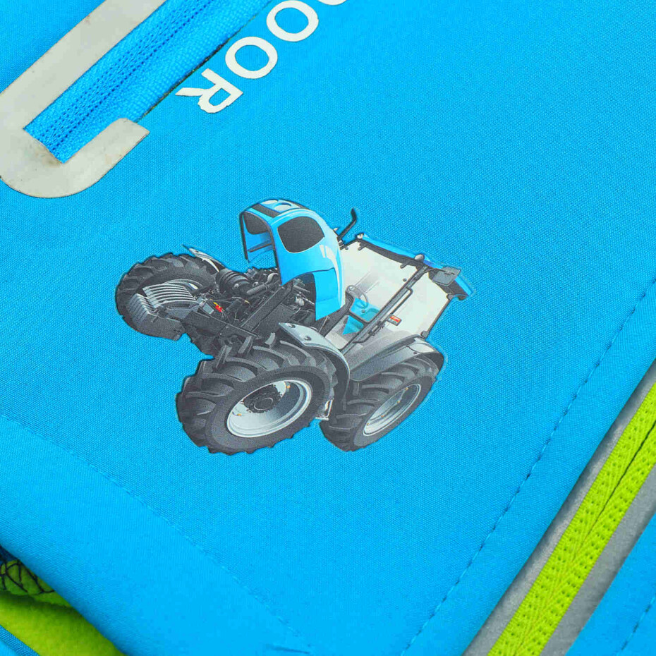 Chlapecká softshellová bunda, zateplená - KUGO QK2930, tyrkysová Barva: Tyrkysová, Velikost: 80 - main (5)