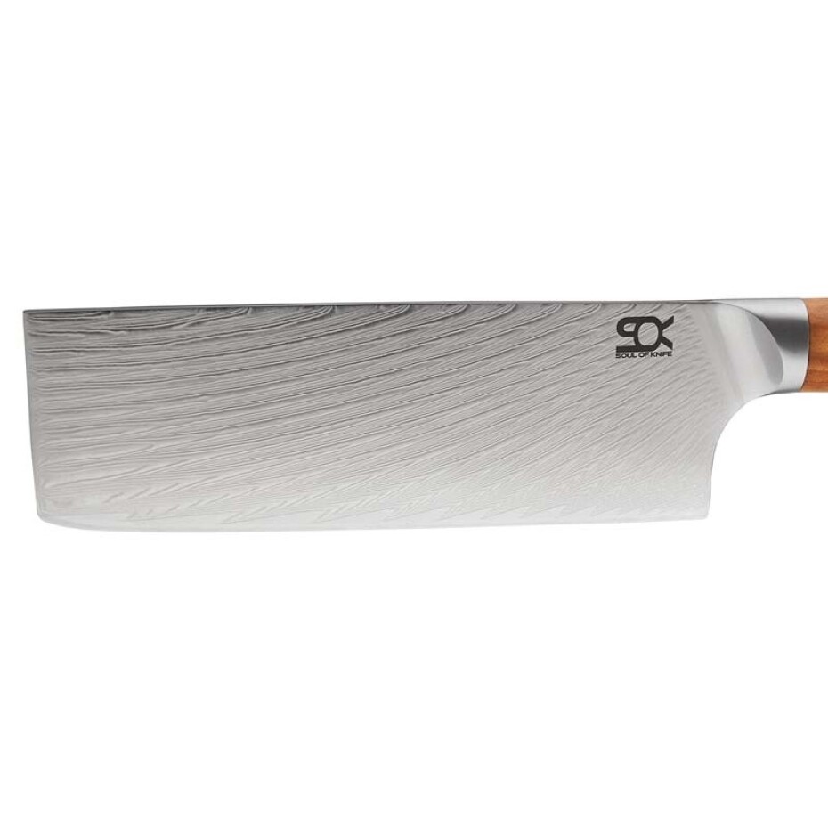Nůž na zeleninu SOK OLIVE SUNSHINE DAMASCUS 17 cm, Dellinger - main (2)