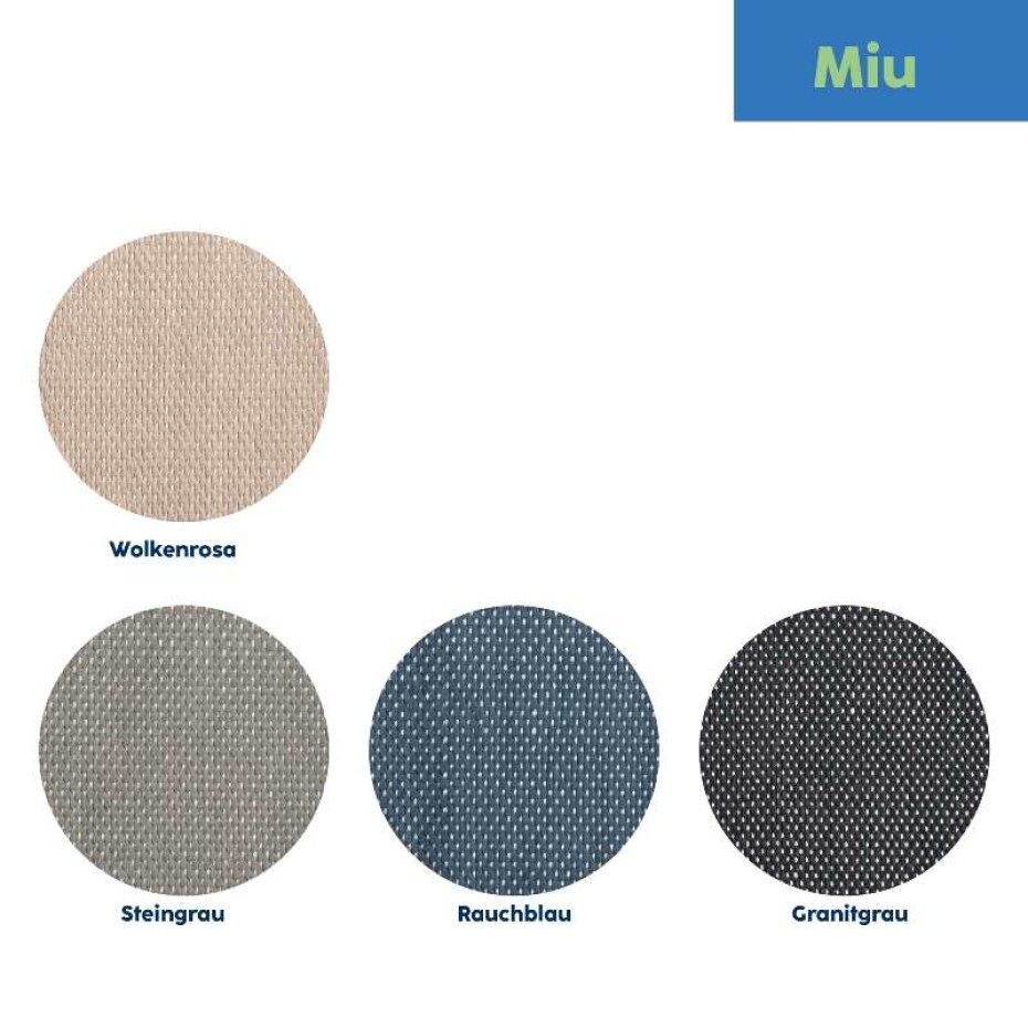 KELA Koupelnová předložka Miu směs bavlna/polyester kouřově modrá 65,0x55,0x1,0cm KL-24728 - main (5)