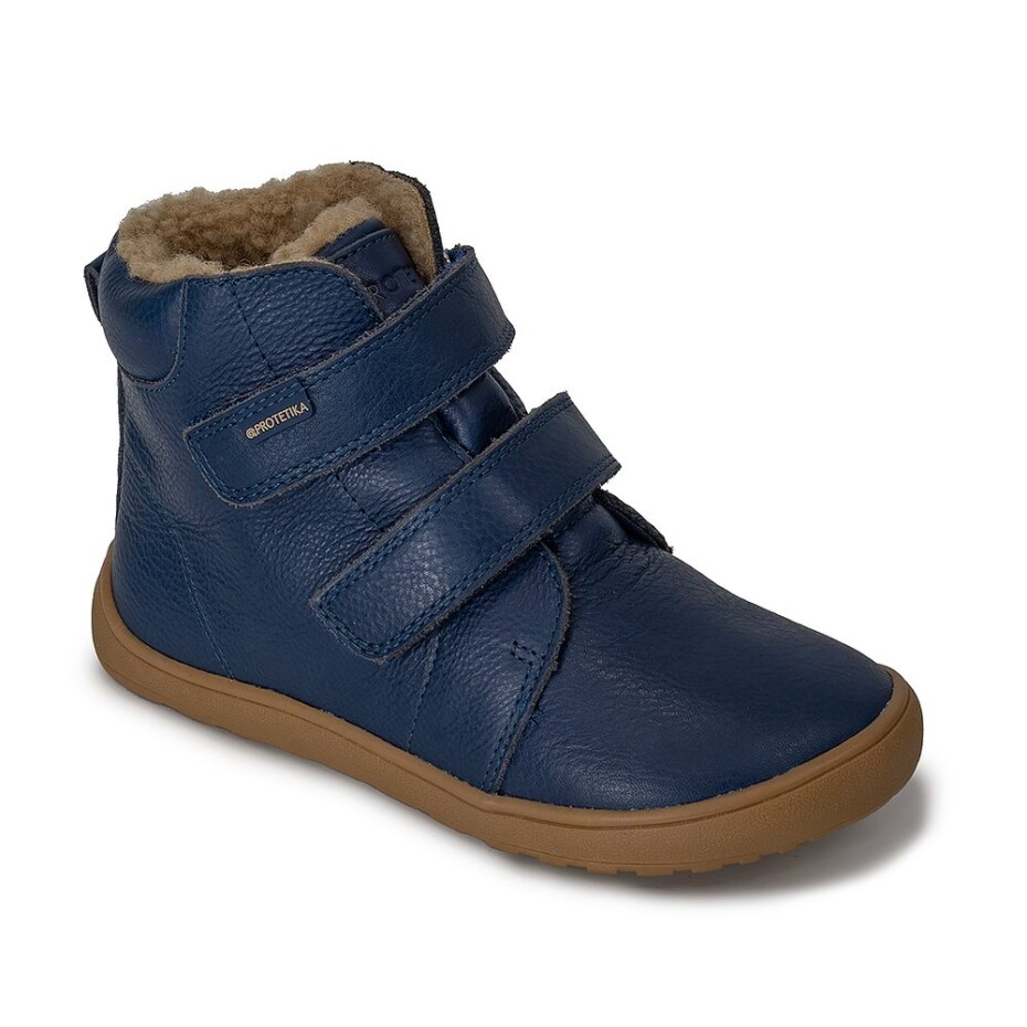 Chlapecké zimní barefoot boty DARYK NAVY, PRO-tex, Protetika, modrá - 28 - main (2)