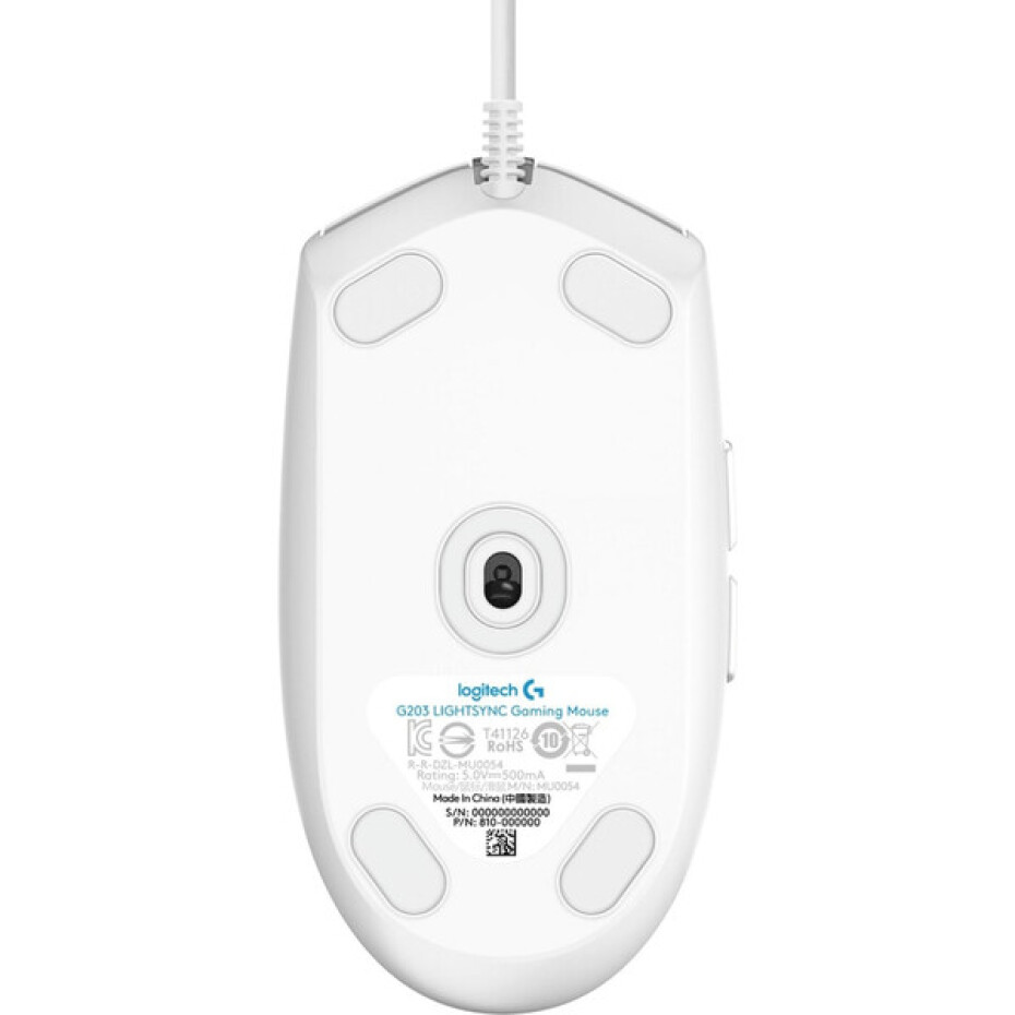 Logitech G203 LIGHTSYNC myš bílá - main (2)