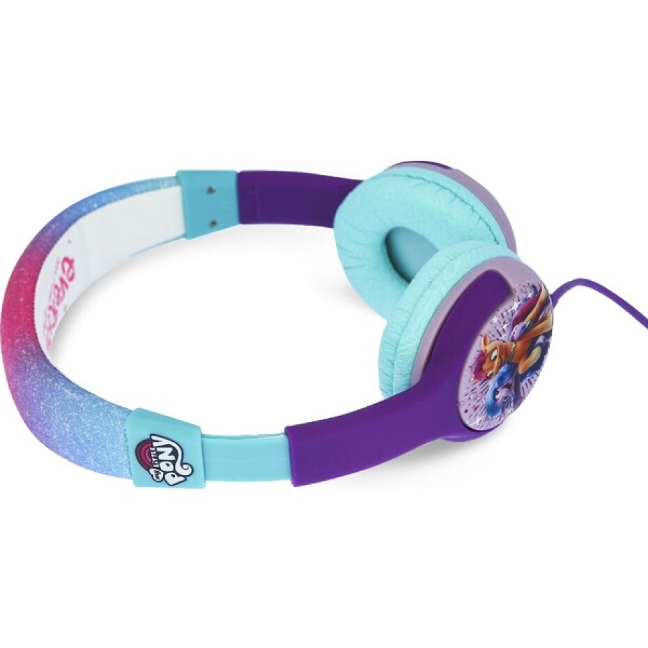 OTL drátová sluchátka dětská s motivem My Little Pony fialová/modrá - main (2)