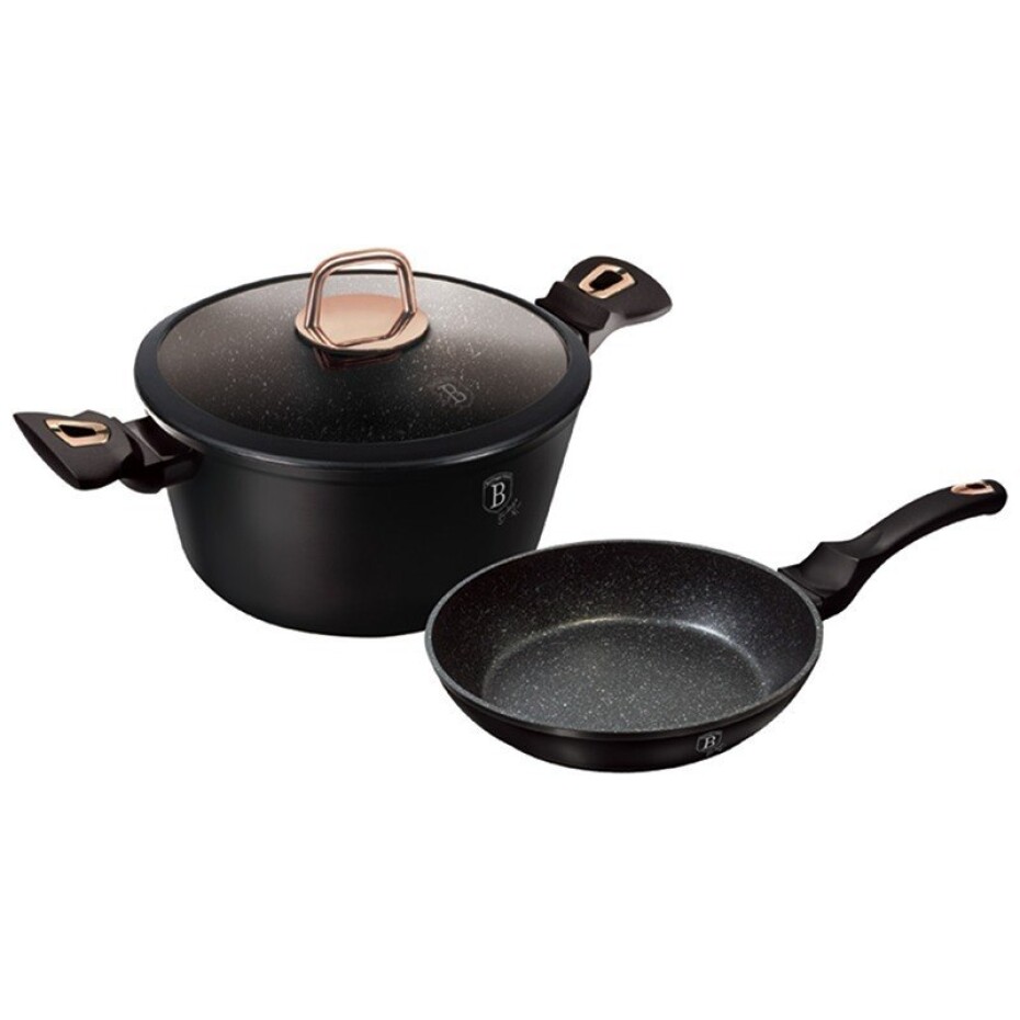 BERLINGERHAUS Sada nádobí s titanovým povrchem 3 ks Black Rose Collection BH-8167 - main (0)