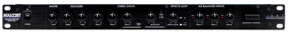 ART MX622BT – Six Channel Stereo Mixer with Bluetooth and Effects Loop - main (0)