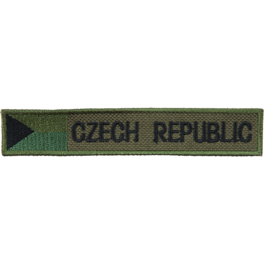 Nášivka: CZECH REPUBLIC - s vlajkou olivová | černá - main (0)