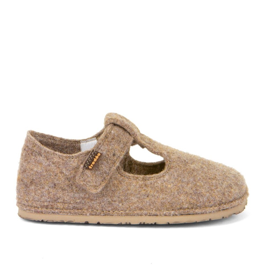 Dětské barefoot bačkory FLEXY WOOLY Beige Froddo G1700378-4 - béžová - 27 - main (4)