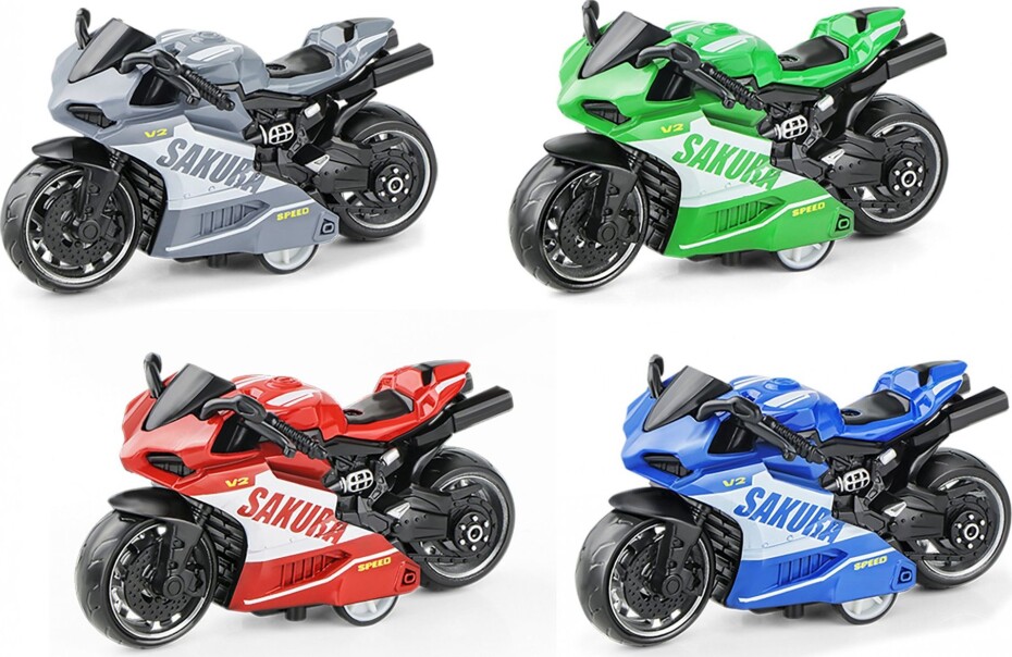 Motorka Supersport na zpětné natažení 9cm - main (0)