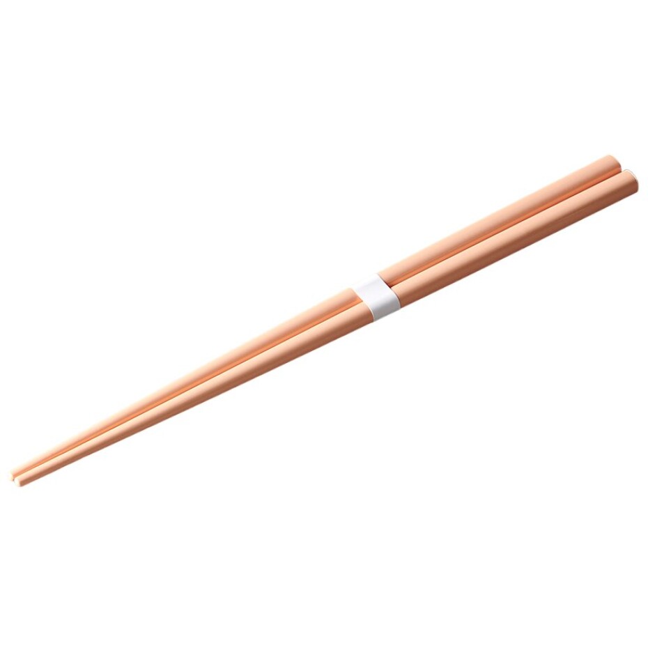 Jídelní hůlky 22,5 cm, meruňková / bílá, bambus, MIJ - main (0)