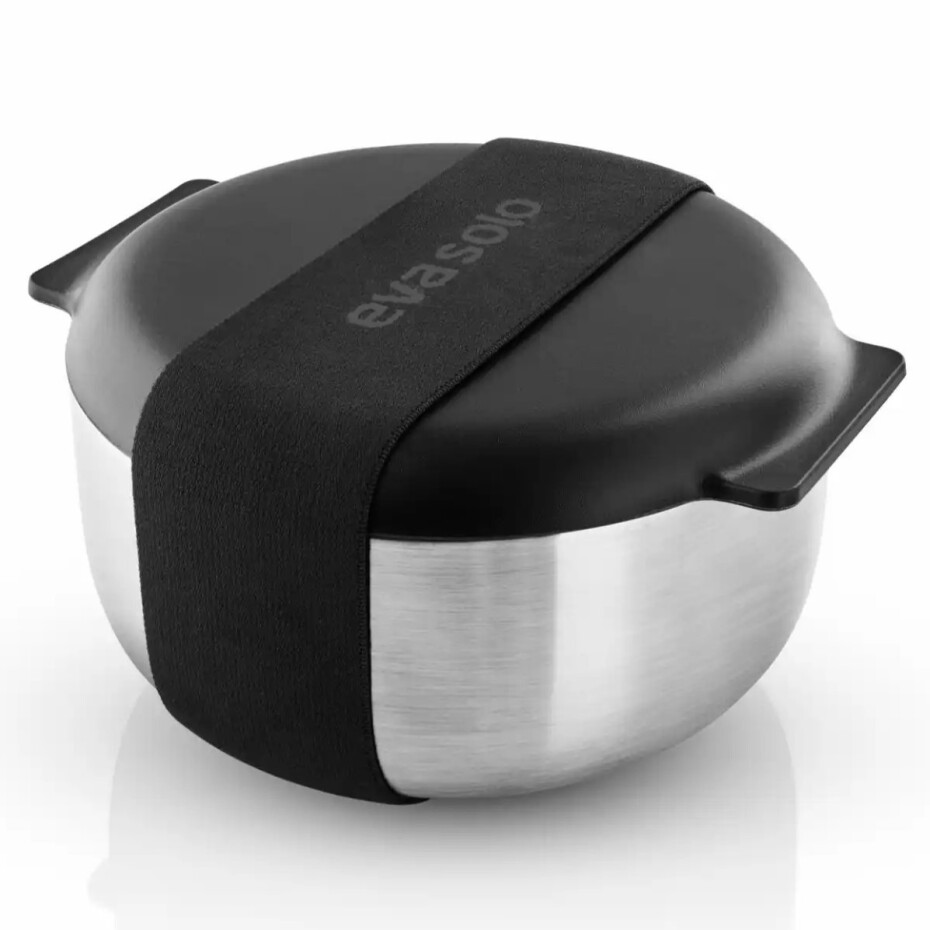 Obědový box TO GO 750 ml, stříbrná/černá, nerezová ocel, Eva Solo - main (0)