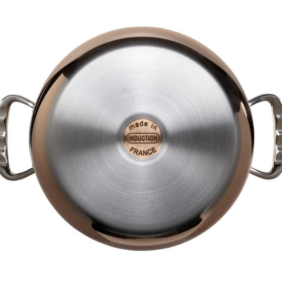 Hrnec PRIMA MATERA 20 cm, na indukci, s nerezovou poklicí, měď, de Buyer - main (2)