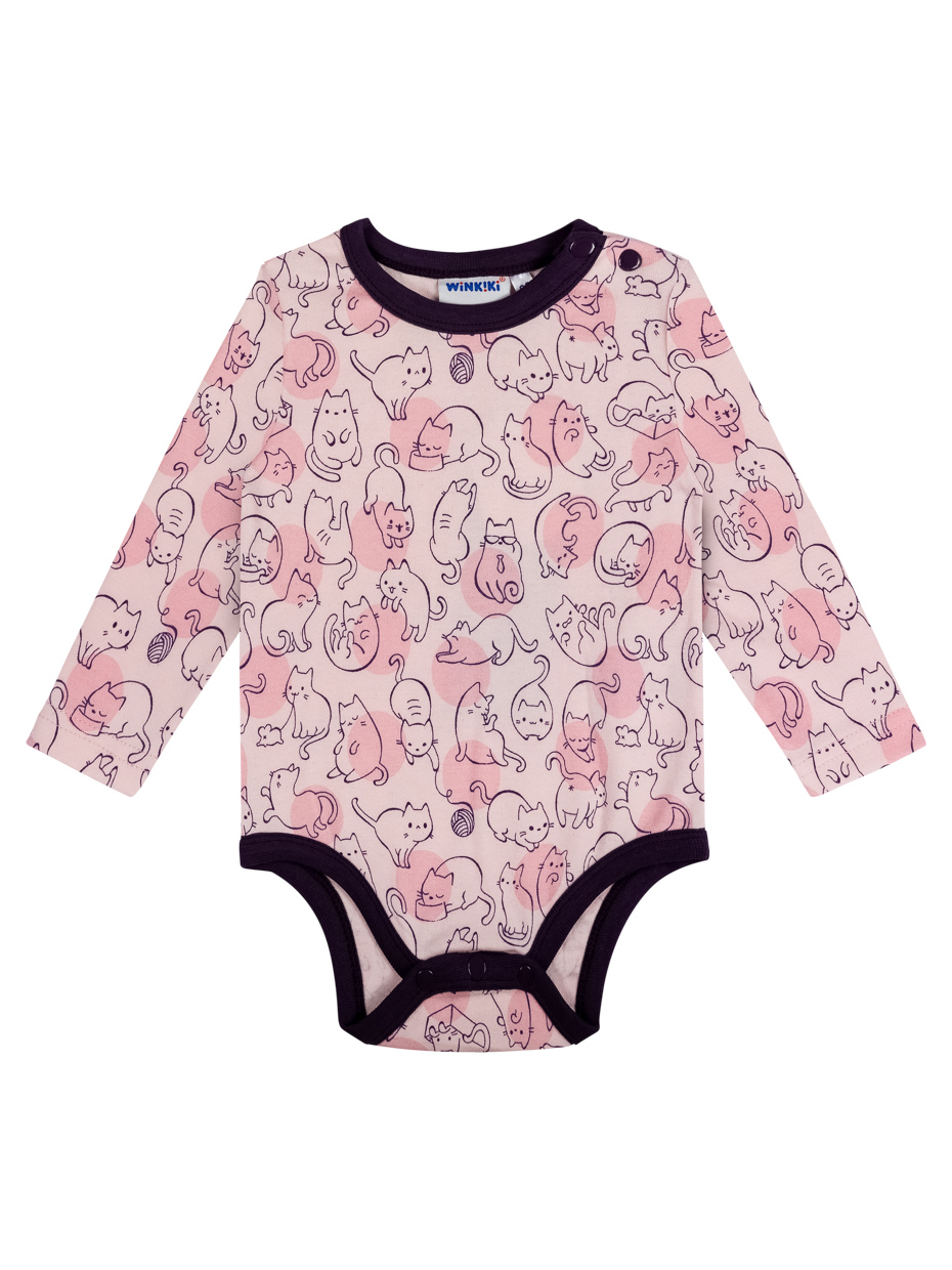 Kojenecké body - WINKIKI WNG 02818, růžová Barva: Růžová, Velikost: 80 - main (0)
