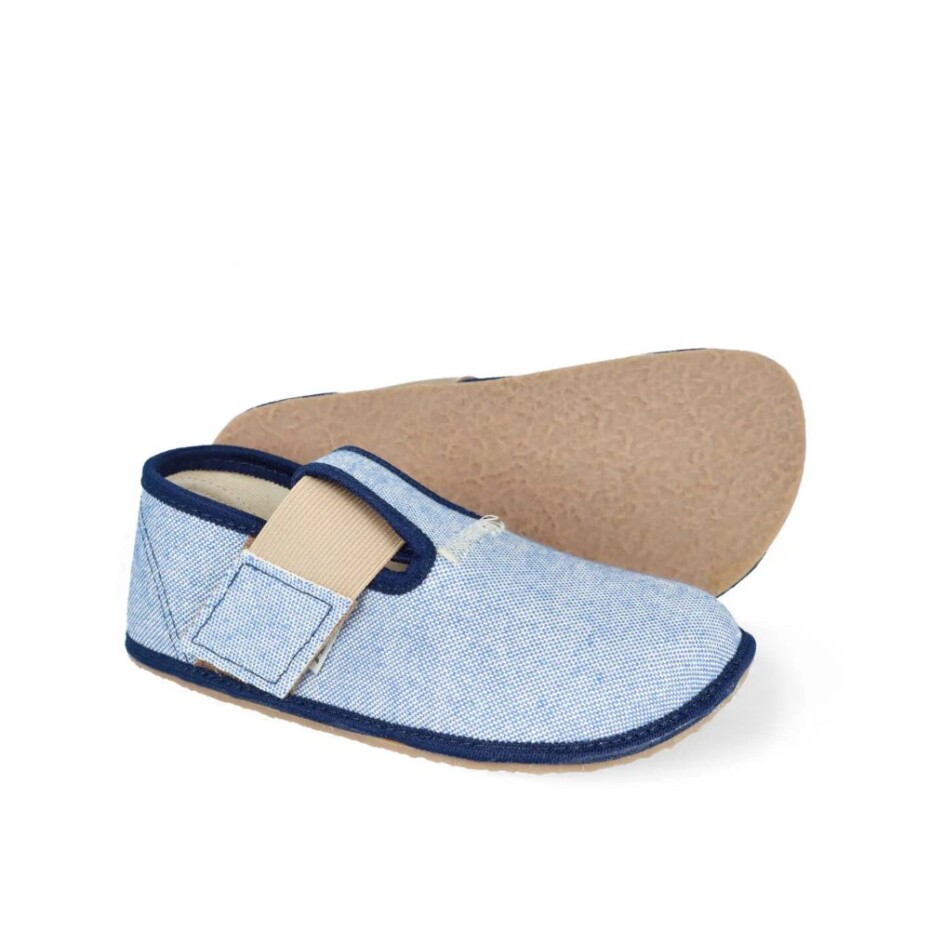 Barefoot chlapecké přezůvky Pegres, BF01 textil, modrá - 26 - main (5)