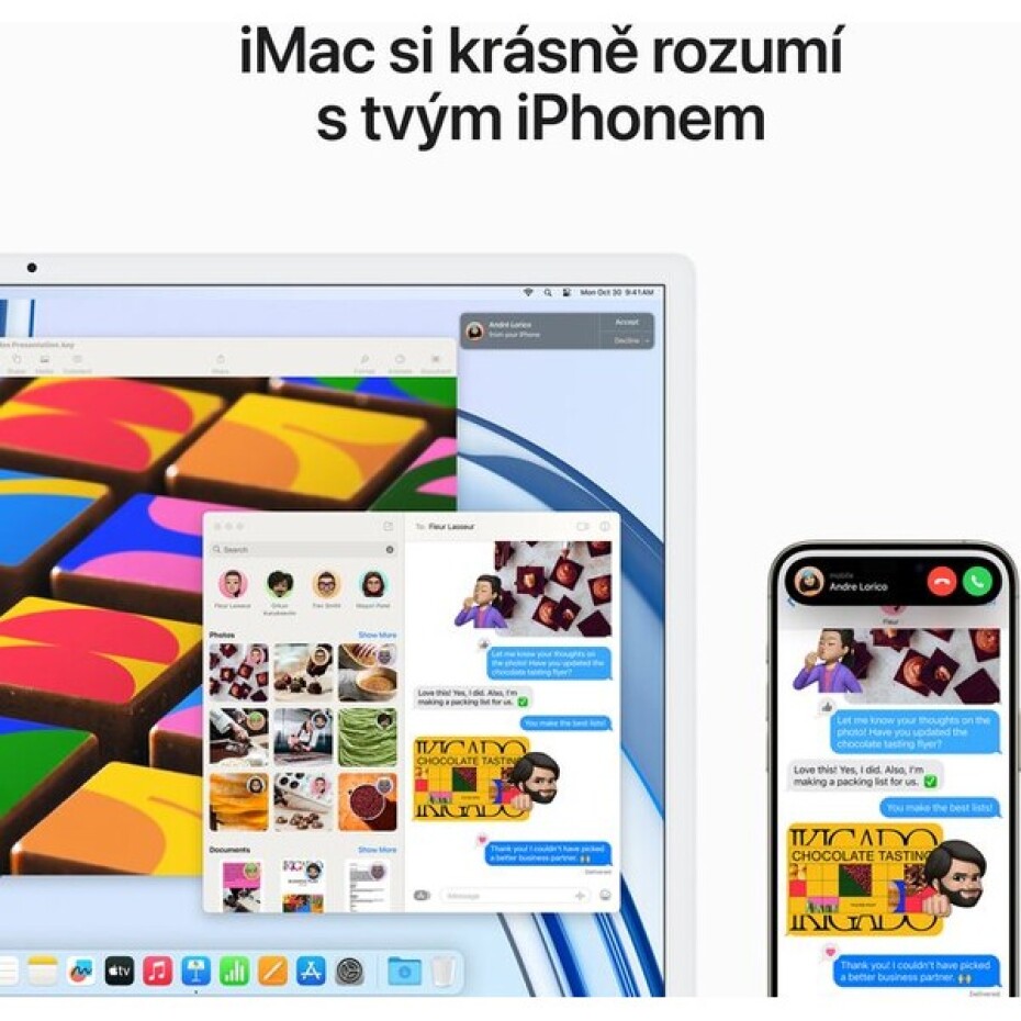 CTO Apple iMac 24" (2023) / VESA / 256GB SSD / 16GB / Mouse / CZ KLV / Stříbrný - main (2)
