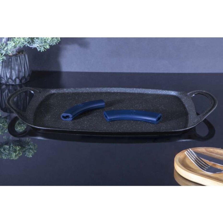 BERLINGERHAUS Grilovací deska s mramorovým povrchem 47 cm Aquamarine Metallic Line BH-6095 - main (2)