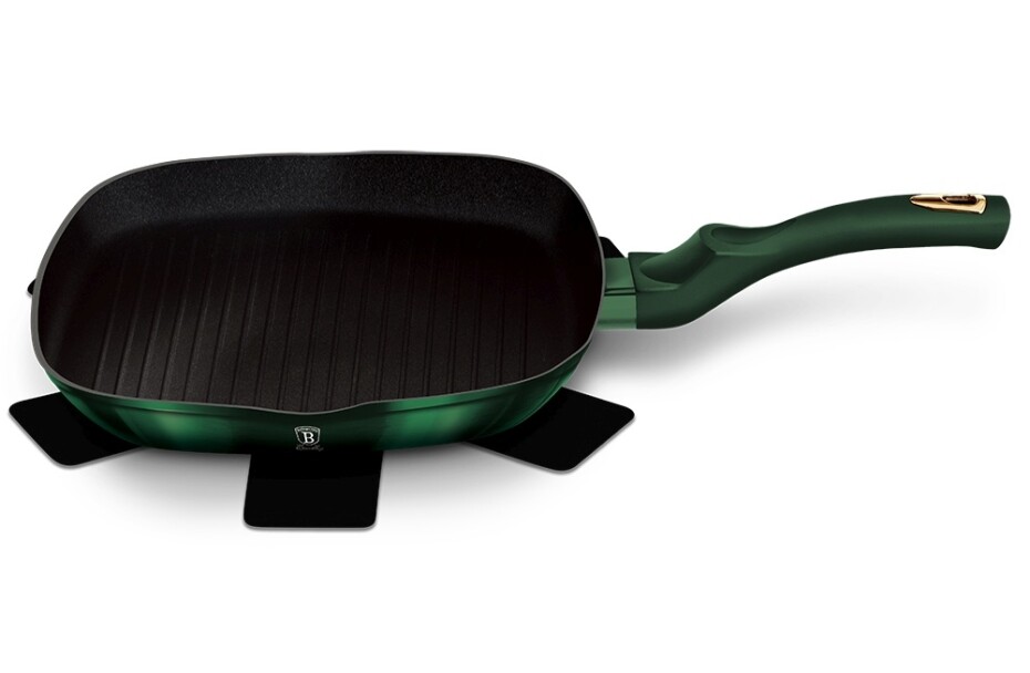BERLINGERHAUS Pánev grilovací s titanovým povrchem 28 cm Emerald Collection BH-6050 - main (4)