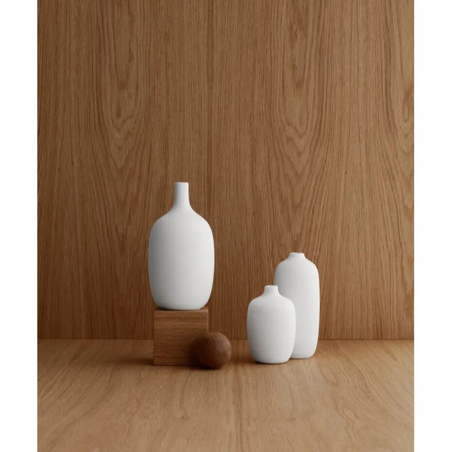 Váza CEOLA 21 cm, bílá, Blomus - main (1)