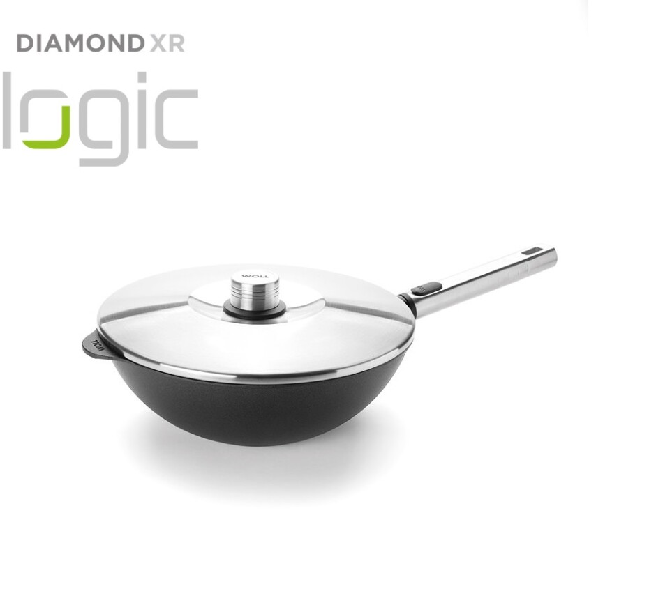 Wok  DIAMOND PRO XR LOGIC  28 cm, s odnímatelnou rukojetí, s poklicí, WOLL - main (0)