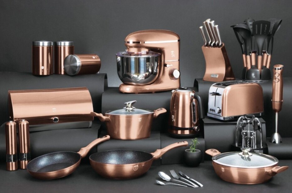BERLINGERHAUS Mixér ruční šlehač s příslušenstvím 300 W Rosegold Metallic Line BH-9366 - main (1)