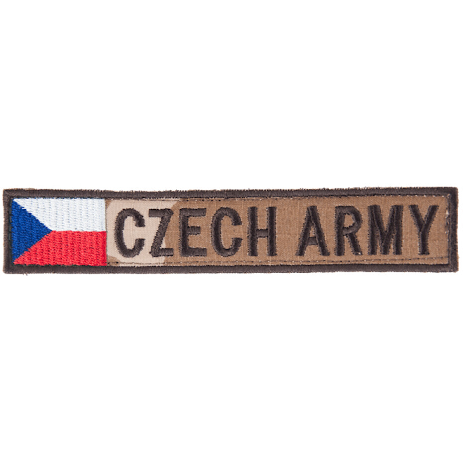 Nášivka:CZECH ARMY - jmenovka s vlajkou vz. 95 béžový | barevná - main (0)