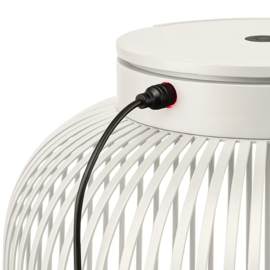 Přenosná stolní lampa LITO M 30,5 cm, LED, hedvábně šedá, ocel, Blomus - main (3)