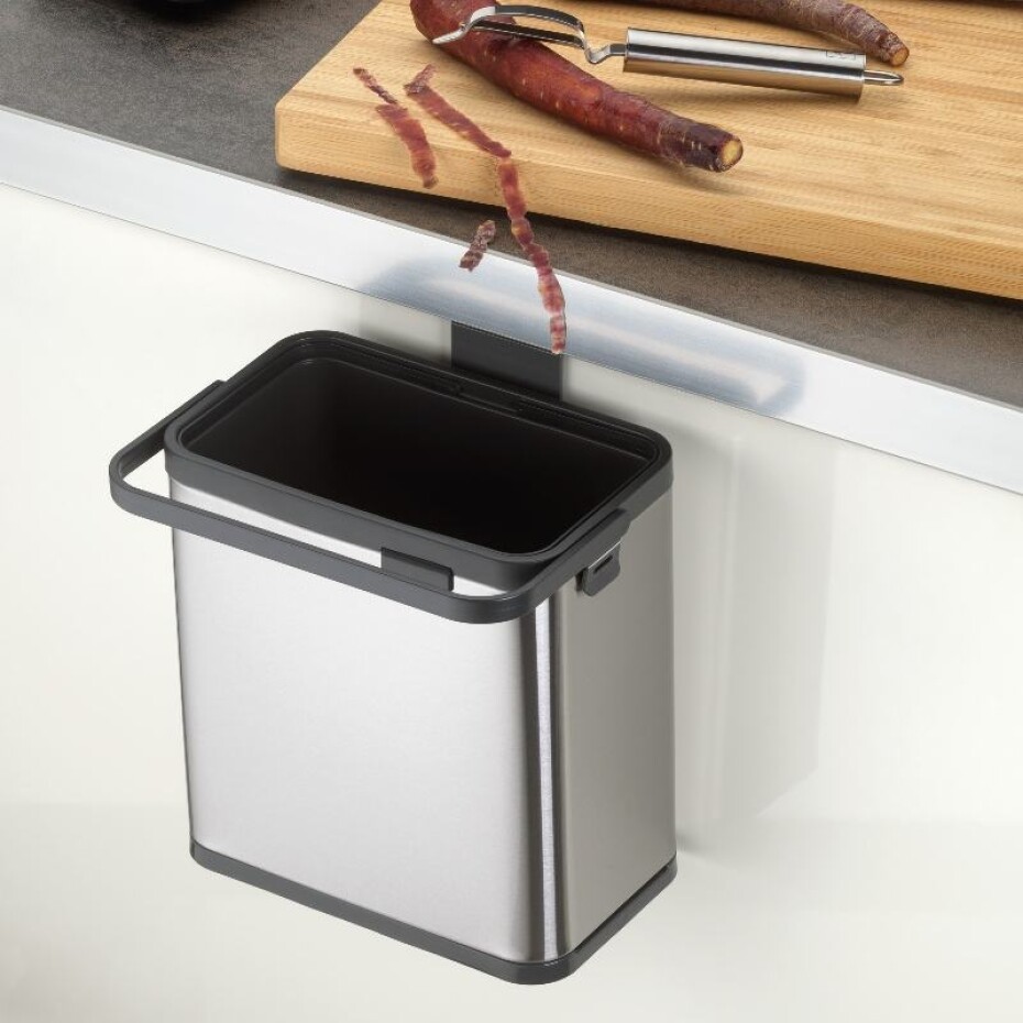 KELA Odpadkový koš na bio odpad Plata nerez matná stříbrná 20,5x13,0x21,0cm 2,1l KL-12129 - main (1)