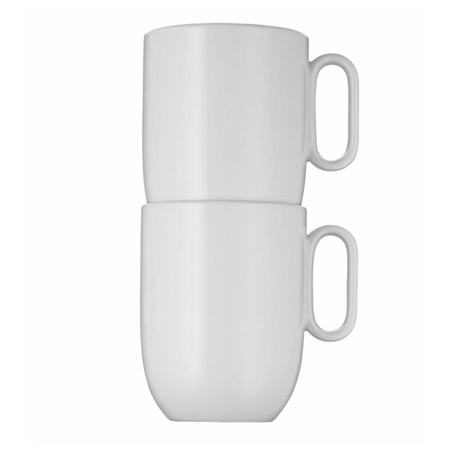 Šálek na kávu BARISTA, sada 2 ks, s podšálky, bílá, WMF - main (4)