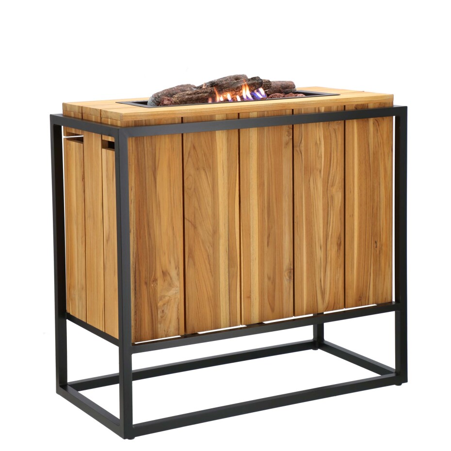 Oddělovací ohniště Cosiloft divider černý rám / teak COSI - main (3)