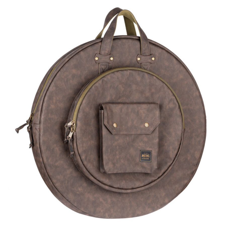 Meinl MVHC22DB Vintage Hyde Cymbal Bag 22” - Dark Brown - main (0)