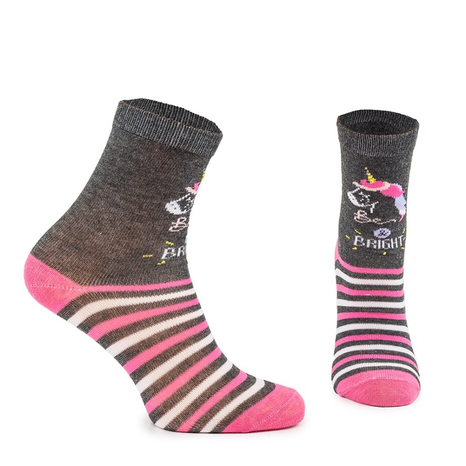 veselé ponožky FUNNY dívčí - 3pack, Pidilidi, PD0134-01, holka - 31-34 - main (2)