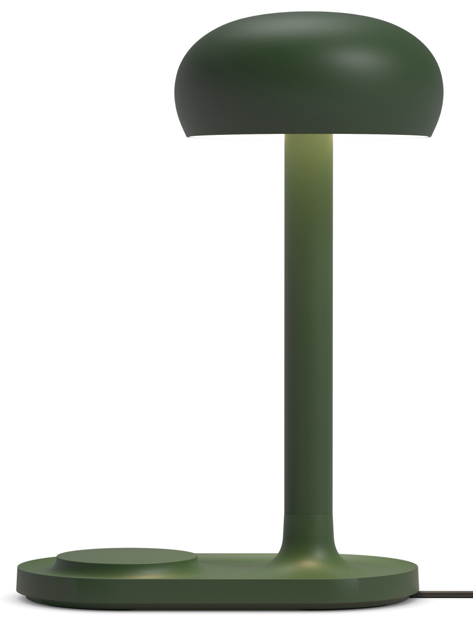 EVA SOLO LED lampička Emendo nabíjecí s Qi nabíječkou tmavě zelená - main (2)